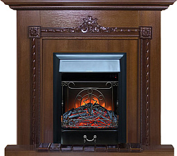 Электрокамин Glenrich Шервуд с электротопкой Majestic black Glenrich Шервуд с электротопкой Majestic black